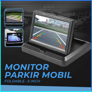 COD Hadasiton Monitor Parkir Mobil Rear View TFT LCD Foldable 5 Inch HT5 / Monitor kamera belakang m