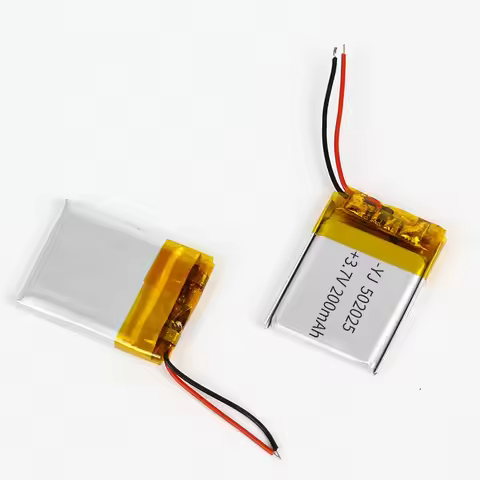 Wholesale 502025 3.7V 200mAh 052025 Lithium Li-Po Polymer Rechargeable Battery 50/100/200 Pieces