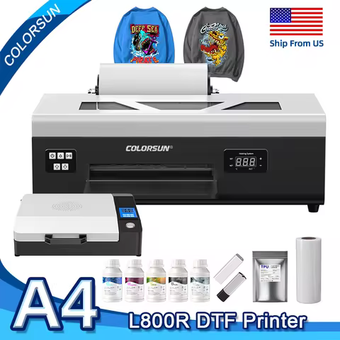 Colorsun A4 DTF Printer L800 impresora A4 dtf TShirt Printing machine A4 DTF Printer For T-shirt Hoo