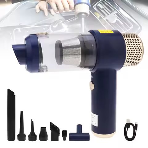 6500pa 2 in 1 Handheld Car Vacuum Cleaner and Inflator Portable Cordless Rechargeable Handheld Home 
