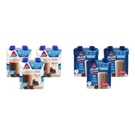 Atkins Dark Chocolate Royale Protein Shake & Creamy Milk Chocolate PLUS Protein Shake, 30g Protein, 