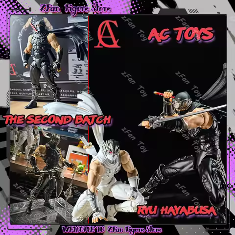 IN STOCK Ac Factory Ryu Hayabusa Toys Anime Figures Ninja Gaiden Kaiyodo Revoltech Yamaguchi Ryu Hay