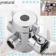 YNATURAL 1/2 Inch 3-Way Connector Bathroom Switch Arm Mounted Shower Head Shunt