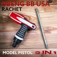 OBENG RACHET GAGANG USA AMERIKA FLEKSIBEL 155MM  S6216
