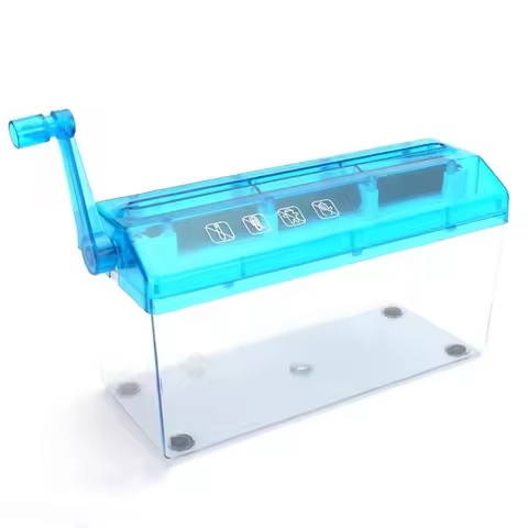 Classic-Manual Paper Shredder, Mini Hand-Cranked Paper Shredder