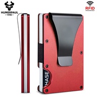 HUMERPAUL Card Holder Solid Color Aluminum Case Multi-Slot Credit Card Wallet BP777 HUMERPAUL Pemega