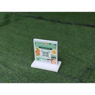 Qrcode Scan Wooden Sign Size 9x9cm Green