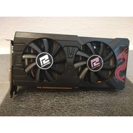 USED PowerColor Red Dragon Radeon™ RX 570 4GB GDDR5 AMD 2048SP. PCB NOT OPEN BEFORE AMD NVIDIA  95% 
