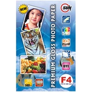 Kertas Foto Folio F4 SUN Premium Photo Paper Glossy Folio 120 gram / 140 Gram / 240 Gram