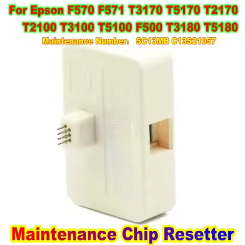 F571 Maintenance Chip Resetter F570 Reset For Epson T3170 T5170 T3180 T2100 T3100 Waste Ink Box Tank