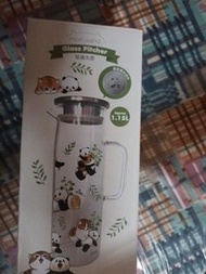 mofusand 貓咪熊貓玻璃水壺 1.15L