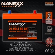 NANEXX ENERGY 24V 60AH (1300CCA) LITHIUM TECHNOLOGY BATTERY