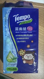 Tempo 蘆薈迷你濕廁紙