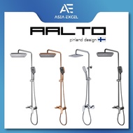 AALTO 8608 VANKKA SERIES CHROME / BRUSHED STEEL / MATTE ROSE GOLD / GUN METAL SINGLE LEVER RAINSHOWE