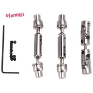 [stennpj1]3Pcs Metal Drive Shaft CVD for  B16 B36  Q60 Q63 Q64 MN77 FY004 6WD 6X6 1/16 RC Car Upgrad