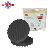 ฟองน้ำสีดำ ขนาด 8 นิ้ว แบบหลังสักหลาด (2ชิ้น) 3M 5725  (PN5725)