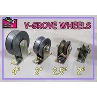 ❒(PER PIECE) V Groove Gate Roller Wheel/ Sliding Gate Roller/ V Type Gate Roller 2inches to 4inches