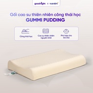 Gummi Pudding ergonomic natural latex pillow for babies, neck and shoulder shaping for babies 26x43x
