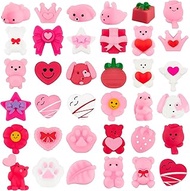 FLMRIOY 36PCS Valentines Day Mochi Squishy Toys, Mini Cute Squeeze Toy Stress Relief Fidget Toys for Kids Boys Girls Valentines Party Favor Classroom Prizes Exchange Gifts Goodie Bag Fillers
