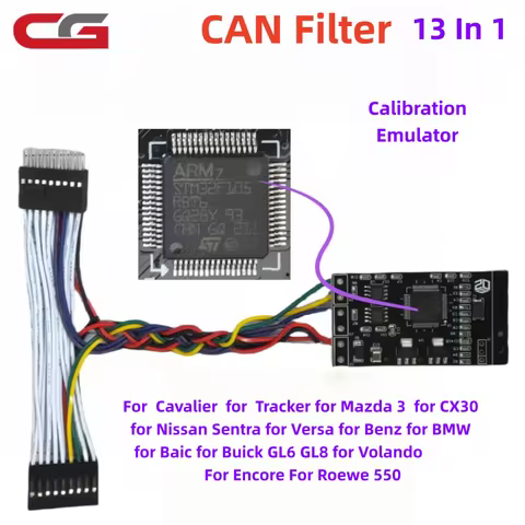 CG100 CG100X CAN Filter Universal 13 in1 for Chevrolet for Onix for Benz for BMW for Mazda for Nissa