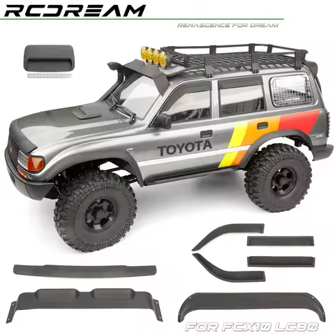 RCDream 1/10 Air Intake/ Windshield Tail Window Sun Visor / Hood Sand Guard / Window Weatherguards f