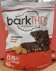 【小如的店】COSTCO好市多代購~BARKTHINS 海鹽杏仁黑巧克力脆片/片狀黑巧克力(每包567g) 125742