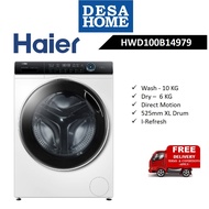 [FREE DELIVERY WITHIN KL]HAIER HWD100-B14979  10KG/6KG INVERTER FRONT LOAD WASHER & DRYER HWD100B149