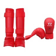 WESING Karate shin and Instep Guard Karate Gloves Approved by WKF