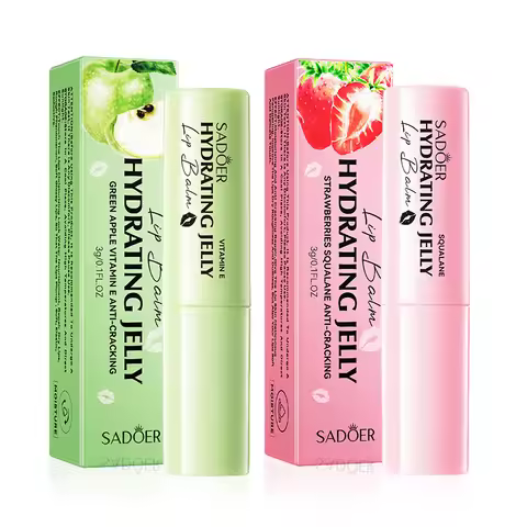SADOER Fresh Fruit Lip Balm Moisturizing Anti Cracking Repair Nourishing Hydrating Lipstick Beauty S