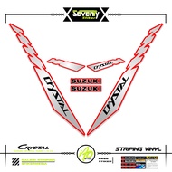 STRIPING SUZUKI CRYSTAL TUNE MOTIF X20 STICKER CRYSTAL TUNE CUSTOM STICKER ORIGINAL CRYSTAL MOTORCYC
