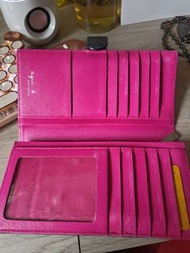 Agnes B. Voyage 長款粉色錢包