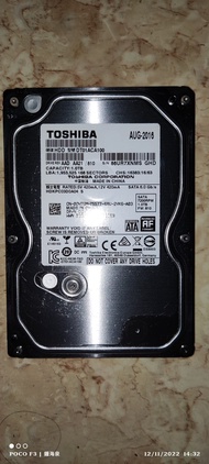 Hardisk HDD Laptop Toshiba 2.5 Inch 1TB SATA 7200RPM