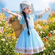 Minority Ethnic Miao Ethnic Children Strong Ethnic Yao Ethnic Costume Children Girls Performance Cos