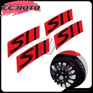 Motorcycle Wheel Decal Rim Reflective Sticker Case for Vespa GTS 125 250 300 Super