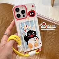 funny phone case funny phone case iphone Cartoon Cartoon Penguin Cute Suitable for iphone15promax Ap
