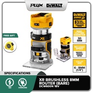 DEWALT DCW600N-XJ BL 8mm Router with Fixed Base 18V (Bare Unit No Charger & Battery)