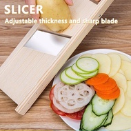Potato Slicer Vegetable Cutter Chopper Mandoline Carrot Cucumber Slicer Machine Chips Grater Wooden