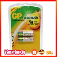 Battery GP AAA 1100mAh 1.2V Rechargeable Battery 2Pcs/Pack