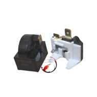 Set Relay PTC Pin 1 Kanan+ Overload Kulkas Freezer Box GEA 1 pintu relay overload 1 set