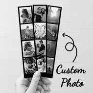3/4/5 Pieces/Strip Custom Photo Film Strips, Personalized Custom Photo Strips, Film Strips, 1 Sheet 