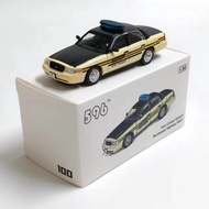 596 1: 64 Ford Crown Victoria Tennessee Road Patrol Alloy Car Model Out of Print Car Model