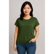 Batwing Sleeve T-Shirt Rayon Fabric Chubby Girls Can Wear It [Batwing TShirt]