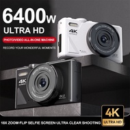 64MP Digital Camera 180° Flip Screen 18X Digital Zoom Camera Photography WIFI 4K HD Video Vlog ccd c