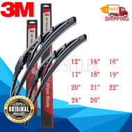 3M Wiper blade (Original) (12" 14" 16" 17" 18" 19" 20" 21" 22" 24" 26")(J Hook Type)