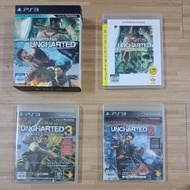 PS3 Uncharted 1,2,3 (3 Games Collection Bundle Pack) - PS3 Original Disc Games / PS3 Game / Limited 