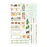 [Japan MIDORI] YuruLog Stickers (2 Pieces) Nordic 6747