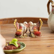1pc Novelty Cute Turkey Shape Ceramic Seasoning Jug Kitchenware