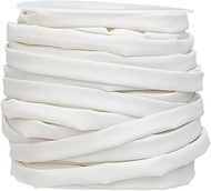 GORGECRAFT 20m x 5mm Heat Shrink Tubing Shoelace Ends Tubes White 2:1 Ratio Heatshrink Sleeving for 