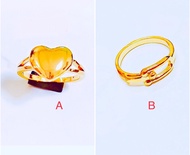 Cincin Love Emas Bangkok Sebiji Ori Cop 916