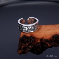 Retro Unique Gift Index Finger Ring Sterling Silver S925 All-Match Ring Boyfriend Trendy Male Vajra 